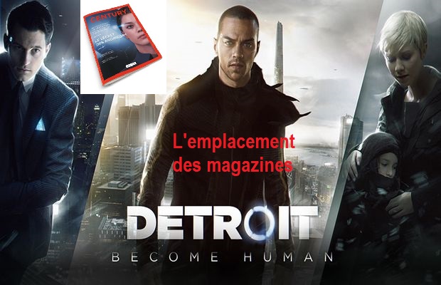 Localização de revistas em Detroit Become Human